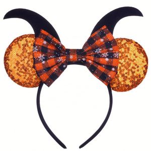 Serre-tête Citrouille Halloween avec Cornes de Diable – Accessoire de Déguisement pour Fête et Spectacle - Product Image 5