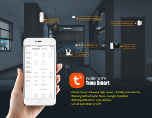 2.4 inch tuya Wifi GSM hệ thống báo động với máy dò chuyển động Cảm biến cửa RFID có dây còi báo động từ xa an ninh ngoài trời hệ thống báo động - Product Image 3