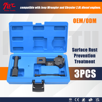 Lot de 3 outils de réparation automobile en acier, outils de calage moteur diesel CRD 2.5 2.8, outil de blocage d'arbre à cames et de vilebrequin pour Jeep Wrangler Chrysler