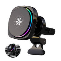 Nouveau chargeur sans fil pour voiture Rgb Chargeur sans fil magnétique pour voiture pour Iphone 12 13 15 16 Pro Max