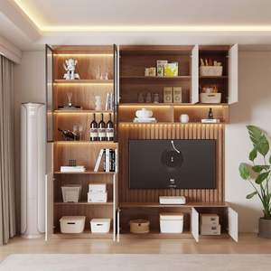 ตู้วางทีวีติดผนังดีไซน์ทันสมัยสำหรับห้องนั่งเล่นในบ้าน - Product Image 1