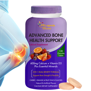 Tabletas Multivitamínicas de Marca Privada, Mejoran la Flexibilidad de las Articulaciones, Densidad Ósea, Tabletas Masticables de Vitamina D - Product Image 1