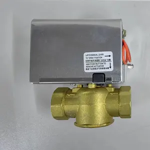 Válvula de zona motorizada 220V 24V 12V Válvulas solenóides do atuador elétrico para controle de válvula de água do sistema FCU
