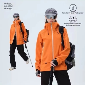 <span class=keywords><strong>Chaqueta</strong></span> 3 en 1 con Capucha para <span class=keywords><strong>Hombre</strong></span> y Mujer, Resistente al Agua y al Viento, con Cierre Tex, Ajuste Táctico para Montañismo - Product Image 5