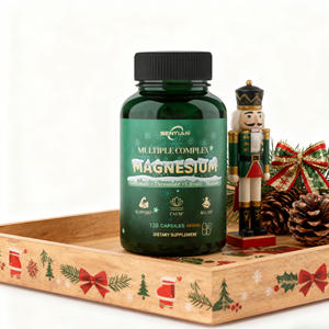 Capsule di Complesso Quadruplo di Magnesio Integratore Organico di Magnesio Glicinato+Treonato+Citrato+Malato per Adulti - Product Image 1