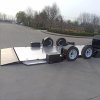 Remorque porte-voitures inclinable en acier Three Horses, 16 pieds x 15 pieds, capacité de charge de 2,5 tonnes, certifiée CE, à vendre à Dubaï