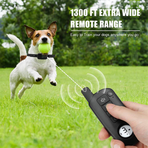 Su Geçirmez Köpek Eğitim Tasması Şarj Edilebilir Köpek Şok Tasması 1300ft Ekstra Geniş Uzaktan Kumanda Menzilli Köpek Elektrikli Bip Tasmaları - Product Image 5