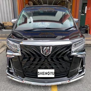 Rejilla de parachoques delantero para to-yo-ta Alphard 35 series 2018 cambio a rejilla de Oro Negro rejilla delantera para reemplazar - Product Image 3