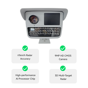 Caméra de contrôle de la vitesse fixe utilisant un objectif haute résolution de 9 MP pour capturer des détails clairs des véhicules comme preuve de ticket de circulation - Product Image 4