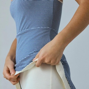 เดรสสั้นผ้าฝ้ายสองชั้นสำหรับผู้หญิงเดรสลำลองฤดูร้อน - Product Image 3