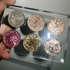 अनुकूलित ऐक्रेलिक चुंबक 6 रंग धातु आंखों की छाया चमक उच्च वर्णक वेगन कार्बनिक दृष्टि पैलेट - Product Image 2