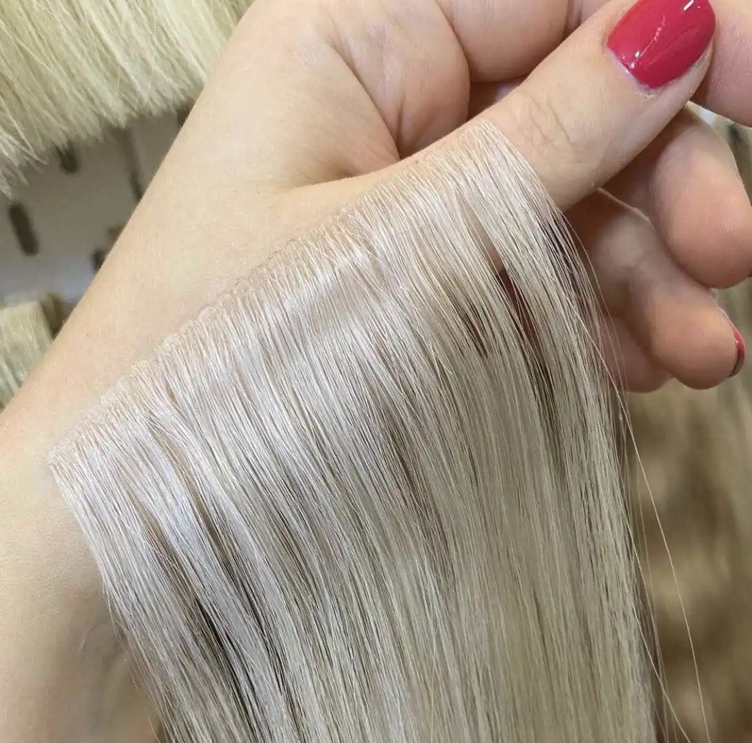 Luxury 12A Quality 12/30 Inches Virgin Cuticle Aligned Human Hair Extensions Invisible Tape in Tape Hair Extension