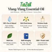 Huile Essentielle Pure d'Ylang-Ylang Naturelle Distillée à la Vapeur pour l'Aromathérapie, Cosmétiques, Mélange de Bougies et de Parfums – Approvisionnement en Gros Direct Usine
