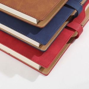 Leather Cover A5 Business Notebooks Daily Planner <b>Journal</b> Loose-Leaf Binding Printed Paper Gift Magnetic Snap Multiple Colors - Product Image 2