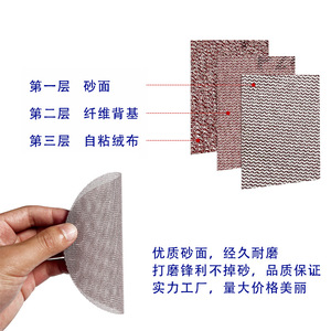 Disco de lijado de malla de 5 pulgadas con adhesivo abrasivo de alúmina para pulir y rectificar - Product Image 2