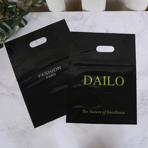 Chết cắt sang trọng Mylar túi với chiều dài tay xử lý có thể tái chế <span class=keywords><strong>LDPE</strong></span> vật liệu tùy chỉnh <span class=keywords><strong>Ziplock</strong></span> đóng cửa - Product Image 5