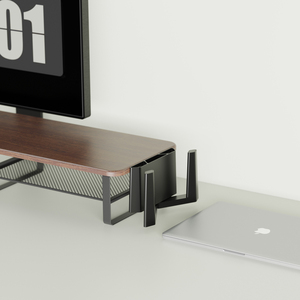 Support de moniteur de <span class=keywords><strong>PC</strong></span> peu encombrant de stockage de style moderne adapté à la plupart des imprimantes d'ordinateurs portables de moniteur - Product Image 4