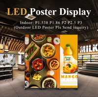 Écran d'affichage LED pliable sur pied P2 P2.5 pour publicité intérieure et extérieure, idéal pour les magasins et les centres commerciaux