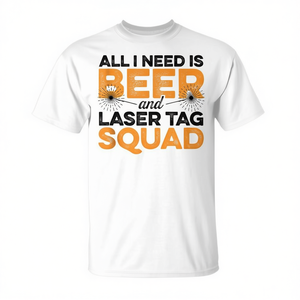 Tout ce dont j'ai besoin, c'est d'un t-shirt Beep And Laser Tag Squad pour les joueurs de Lasergame - Product Image 2
