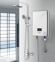 Chauffe-eau instantané sans réservoir à affichage numérique 220-240V 6.5KW, montage mural, sûr pour hôtel, maison, douche