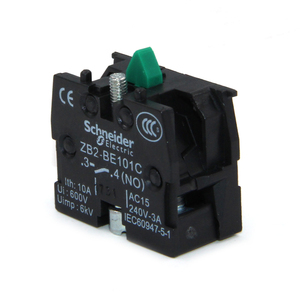Contacto de Bloque de Contacto para Relé de Contactor de CA con Botón Pulsador Schneider Harmony XAC de 22mm, Modelos ZB2BE101C ZB2BE102C - Product Image 2