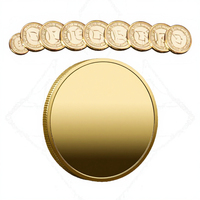 Pièce commémorative personnalisée en laiton plaqué or, pièce de défi vierge à graver, jeton souvenir, médaillon – Vente en gros