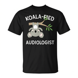 T-shirt Koala Fied Audiologist Pun unisex per adulti, a maniche corte, girocollo, stampa digitale, promozionale - Product Image 2