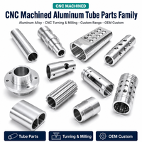 Service d'usinage CNC en alliage d'aluminium : pièces tubulaires sur mesure, cylindres creux, usinage fileté, à brides et cannelé