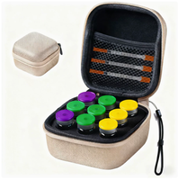 Étui médical portable tout-en-un OEM compatible avec les flacons réglables de 3 ml/5 ml/10 ml - Organisateur de voyage à 9 compartiments pour flacons de peptides