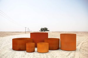 Outdoor Indoor Eco-Friendly Wholesale Home Raised Garden Hanging/Wall Mountable Corten Steel Flower <b>Planter</b> <b>Box</b> Hotel - Product Image 2