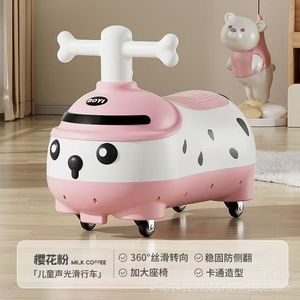 Childrens Ride On Car Four Wheel Balance Scooter For 1-3 Years Old Kids Unisex Plastic Toy With Lights And Music - Product Image 2