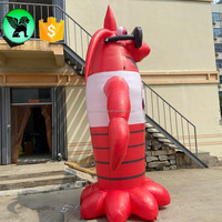 Homard gonflable de publicité de vacances personnalisé de 10 pieds de haut, homard gonflable pour événement géant à vendre A6606