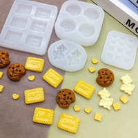Moule en silicone miniature pour biscuits et décorations de gâteaux au chocolat, résistant à la chaleur, facile à démouler, compatible micro-ondes/lave-vaisselle/four, DIY