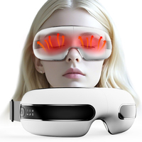 Phenitech Augenmassagegerät mit Wärmefunktion, Augenmaske mit Musik/Vibration/Wärmekompresse, Augenpflege mit 180°-Bewegung °   Faltbares Design