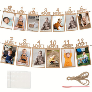 Guirnalda de Papel con Diseño de Dibujos Animados para el Primer Cumpleaños de Bebés, Decoración para Fiestas Infantiles - Product Image 2