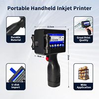 Impresora de Inyección de Tinta Portátil con Boquilla de 0.5'', Máquina de Codificación Portátil para Códigos QR, Fechas y Logotipos en Metal, Plástico, Madera, Vidrio, Tela y Papel