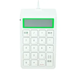 Benutzer definierte POS Wired Numeric Keypad 19 Tasten Tragbarer Laptop, PC, Wired Number Pads Financial Accounting Extensions Number Keyboard