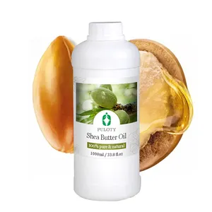 Aceite de manteca de karité natural orgánico a presión en frío HAIRUI para piel Etiqueta Privada Aceite de manteca de karité al mejor precio