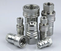 Coupleur hydraulique à connexion rapide, coupleur à déconnexion rapide 1/4G YAG ISO 7241-1A/ avec capuchon anti-poussière, remplace la série 6600