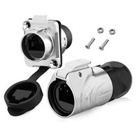 Conector RJ45 Cnlinko LP16, IP68 Impermeable, Gigabit Ethernet, Enchufe de Aviación, Stock Original para Automatización de Sistemas
