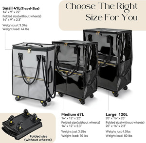 Bolsa <span class=keywords><strong>de</strong></span> <span class=keywords><strong>Compras</strong></span> Reutilizable <span class=keywords><strong>con</strong></span> <span class=keywords><strong>Ruedas</strong></span>, Ligera, <span class=keywords><strong>con</strong></span> Logotipo Personalizado del Fabricante, Certificación ISO9001 - Product Image 2