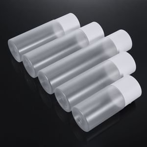 Cosmetic Bottle <b>Flat</b> Shoulder 24mm 120.5mm Frost Surface <b>Screw</b> Cap Packaging For Daily Chemical Products - Product Image 4