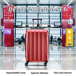 <span class=keywords><strong>Valise</strong></span> rigide extensible <span class=keywords><strong>DELSEY</strong></span> PARIS Helium Aero avec <span class=keywords><strong>roulettes</strong></span> pivotantes à 360 degrés, serrure TSA, bleu orion, ensemble de 2 pièces (21/24) - Product Image 2