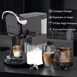 Cafetière Express Italienne 3-en-1 Électrique <span class=keywords><strong>avec</strong></span> Mousseur à Lait Automatique pour Hôtels, Domicile et Bureau - Product Image 4