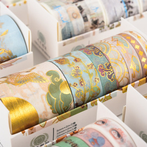 japanese kawaii school masking tape stickers transparent box bronzing and paper washi tape rolls craft material daily decoration
