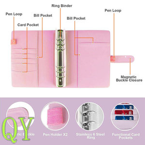 QY <b>A5</b> Budget Binder Cash <b>Envelope</b> Wallet Organizer Financial Planner Saving Challenge Loose Leaf Notebook - Product Image 6