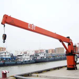 Heavy capacity brand new 5 ton ship loading deck crane with good discount