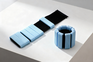 Soporte <span class=keywords><strong>de</strong></span> Muñeca y Tobillo Personalizado, Cuadrado, con <span class=keywords><strong>Cordones</strong></span>, <span class=keywords><strong>de</strong></span> Dos Colores, para Entrenamiento <span class=keywords><strong>de</strong></span> Fuerza, Diseño Triangular, Unisex - Product Image 3