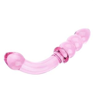 Jouet artisanal en verre rose en forme de petite baleine pour le plaisir des femmes - Product Image 1