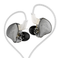 Écouteurs sportifs KZ EDC PRO, ajustement sécurisé, écouteurs intra-auriculaires légers (38 g), basses stéréo, écouteurs filaires 3,5 mm pour l'entraînement